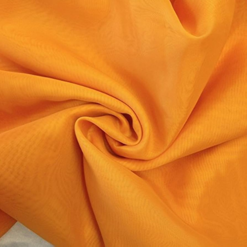 Orange Cotton Plain Fabric